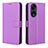 Custodia Portafoglio In Pelle Cover con Supporto BY1 per Huawei Honor X5 Plus Viola