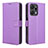 Custodia Portafoglio In Pelle Cover con Supporto BY1 per Huawei Honor X7a Viola