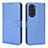 Custodia Portafoglio In Pelle Cover con Supporto BY1 per Huawei Nova 10 Blu