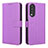 Custodia Portafoglio In Pelle Cover con Supporto BY1 per Huawei Nova 10z Viola