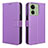 Custodia Portafoglio In Pelle Cover con Supporto BY1 per Motorola Moto Edge (2023) 5G Viola