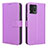 Custodia Portafoglio In Pelle Cover con Supporto BY1 per Motorola Moto G72 Viola