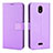 Custodia Portafoglio In Pelle Cover con Supporto BY1 per Nokia C100 Viola