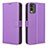 Custodia Portafoglio In Pelle Cover con Supporto BY1 per Nokia C210 Viola