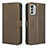 Custodia Portafoglio In Pelle Cover con Supporto BY1 per Nokia G60 5G