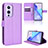 Custodia Portafoglio In Pelle Cover con Supporto BY1 per OnePlus 9 5G Viola