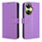 Custodia Portafoglio In Pelle Cover con Supporto BY1 per OnePlus Nord CE 3 5G Viola