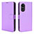 Custodia Portafoglio In Pelle Cover con Supporto BY1 per Oppo A1 5G Viola