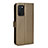 Custodia Portafoglio In Pelle Cover con Supporto BY1 per Oppo A16s Marrone