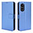 Custodia Portafoglio In Pelle Cover con Supporto BY1 per Oppo A18 Blu