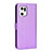 Custodia Portafoglio In Pelle Cover con Supporto BY1 per Oppo Find X5 Pro 5G Viola