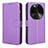 Custodia Portafoglio In Pelle Cover con Supporto BY1 per Oppo Find X6 5G Viola