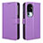 Custodia Portafoglio In Pelle Cover con Supporto BY1 per Oppo Reno10 Pro+ Plus 5G Viola