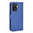 Custodia Portafoglio In Pelle Cover con Supporto BY1 per Oppo Reno5 F Blu