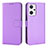 Custodia Portafoglio In Pelle Cover con Supporto BY1 per Oppo Reno7 A Viola