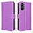 Custodia Portafoglio In Pelle Cover con Supporto BY1 per Realme C33 (2023) Viola