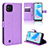 Custodia Portafoglio In Pelle Cover con Supporto BY1 per Realme Narzo 50i Viola