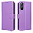 Custodia Portafoglio In Pelle Cover con Supporto BY1 per Realme V30 5G Viola