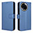 Custodia Portafoglio In Pelle Cover con Supporto BY1 per Realme V50 5G Blu