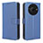 Custodia Portafoglio In Pelle Cover con Supporto BY1 per Sharp Aquos R8 Pro Blu