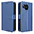 Custodia Portafoglio In Pelle Cover con Supporto BY1 per Sharp Aquos Sense7 Blu