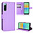 Custodia Portafoglio In Pelle Cover con Supporto BY1 per Sony Xperia 10 V Viola