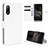 Custodia Portafoglio In Pelle Cover con Supporto BY1 per Sony Xperia Ace II Bianco