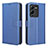 Custodia Portafoglio In Pelle Cover con Supporto BY1 per Vivo V25 Pro 5G Blu
