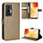 Custodia Portafoglio In Pelle Cover con Supporto BY1 per Vivo X70 Pro 5G