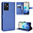 Custodia Portafoglio In Pelle Cover con Supporto BY1 per Vivo Y30 5G Blu