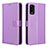 Custodia Portafoglio In Pelle Cover con Supporto BY1 per Wiko Power U20 Viola