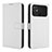 Custodia Portafoglio In Pelle Cover con Supporto BY1 per Xiaomi Poco C40 Bianco