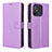 Custodia Portafoglio In Pelle Cover con Supporto BY1 per Xiaomi Poco C55 Viola