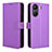 Custodia Portafoglio In Pelle Cover con Supporto BY1 per Xiaomi Poco C65 Viola