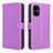 Custodia Portafoglio In Pelle Cover con Supporto BY1 per Xiaomi Poco M4 5G Viola