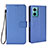 Custodia Portafoglio In Pelle Cover con Supporto BY1 per Xiaomi Redmi 10 5G Blu