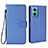 Custodia Portafoglio In Pelle Cover con Supporto BY1 per Xiaomi Redmi 11 Prime 5G Blu