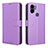 Custodia Portafoglio In Pelle Cover con Supporto BY1 per Xiaomi Redmi A1 Plus Viola