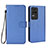 Custodia Portafoglio In Pelle Cover con Supporto BY1 per Xiaomi Redmi K40S 5G Blu