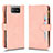 Custodia Portafoglio In Pelle Cover con Supporto BY2 per Asus Zenfone 7 ZS670KS Oro Rosa
