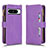 Custodia Portafoglio In Pelle Cover con Supporto BY2 per Google Pixel 8 Pro 5G Viola