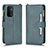 Custodia Portafoglio In Pelle Cover con Supporto BY2 per Oppo A54 5G Verde