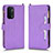 Custodia Portafoglio In Pelle Cover con Supporto BY2 per Oppo A54 5G Viola