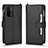 Custodia Portafoglio In Pelle Cover con Supporto BY2 per Oppo A74 5G Nero