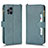 Custodia Portafoglio In Pelle Cover con Supporto BY2 per Oppo Find X3 5G Verde