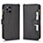 Custodia Portafoglio In Pelle Cover con Supporto BY2 per Oppo Find X3 Pro 5G Nero