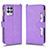 Custodia Portafoglio In Pelle Cover con Supporto BY2 per Realme 8i Viola