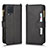 Custodia Portafoglio In Pelle Cover con Supporto BY2 per Samsung Galaxy A22 4G Nero