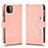Custodia Portafoglio In Pelle Cover con Supporto BY2 per Samsung Galaxy A22 5G Oro Rosa