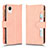 Custodia Portafoglio In Pelle Cover con Supporto BY2 per Samsung Galaxy A23 5G SC-56C Oro Rosa